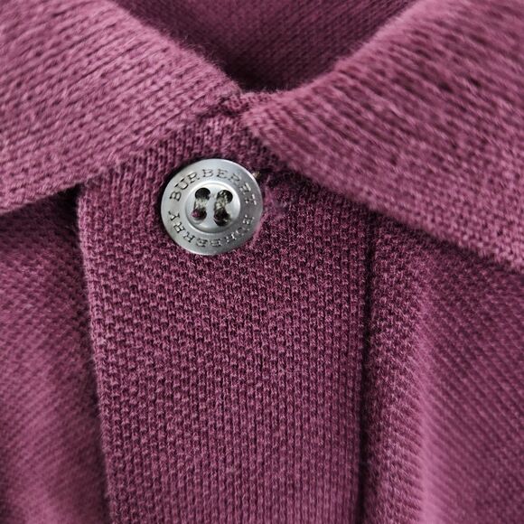 Burberry London Mens Casual Minimalist Short Sleeve Cotton Polo Small - Picture 5 of 6